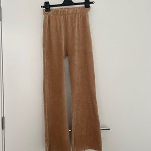Oak + Fort high waisted flare pants